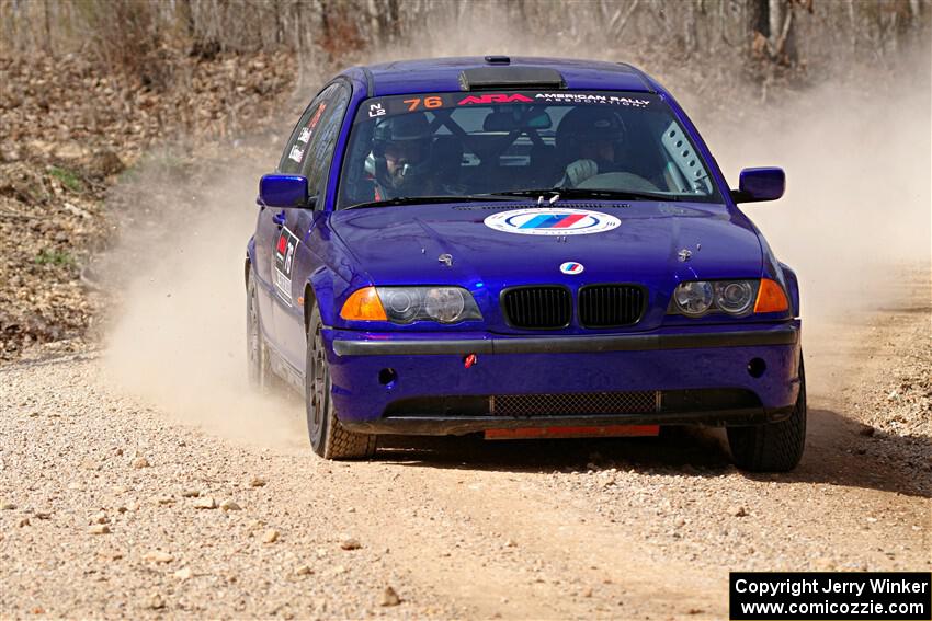 Mike Erickson / Eric Schlee BMW 323i on SS1, Hazel Creek I.