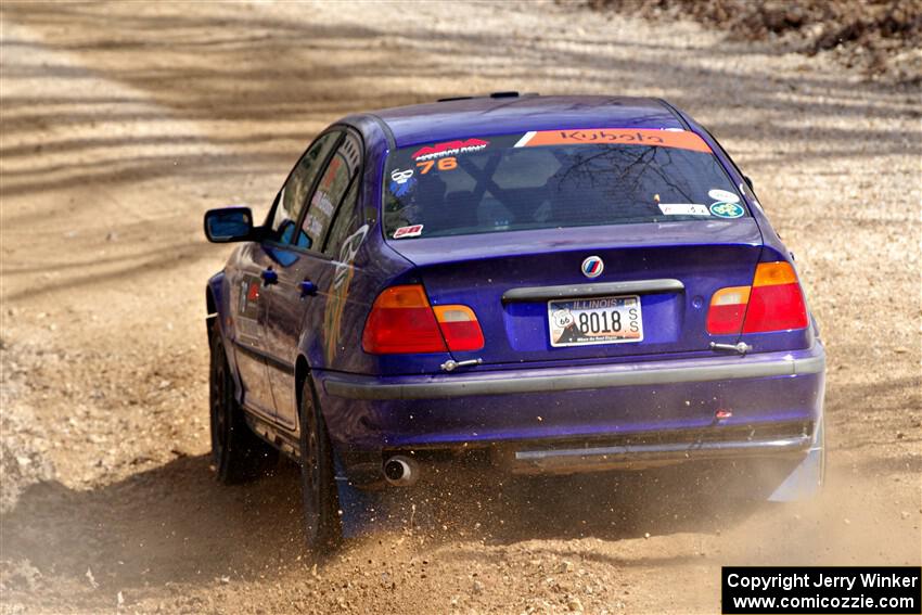 Mike Erickson / Eric Schlee BMW 323i on SS1, Hazel Creek I.