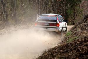 Drew Carlson / Cindi Carlson Audi 200 Avant Quattro on SS1, Hazel Creek I.