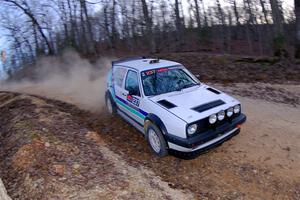 Micah Nickelson / Tyler Ptacek VW Golf on SS4, Hazel Creek II.