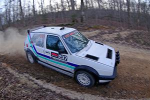 Micah Nickelson / Tyler Ptacek VW Golf on SS4, Hazel Creek II.