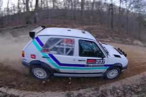 Micah Nickelson / Tyler Ptacek VW Golf on SS4, Hazel Creek II.