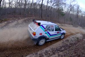 Micah Nickelson / Tyler Ptacek VW Golf on SS4, Hazel Creek II.