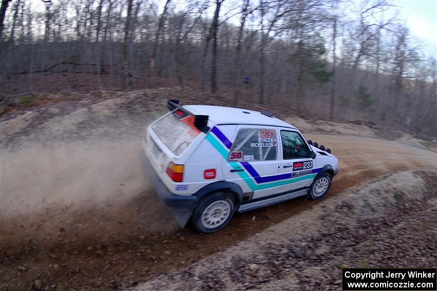 Micah Nickelson / Tyler Ptacek VW Golf on SS4, Hazel Creek II.