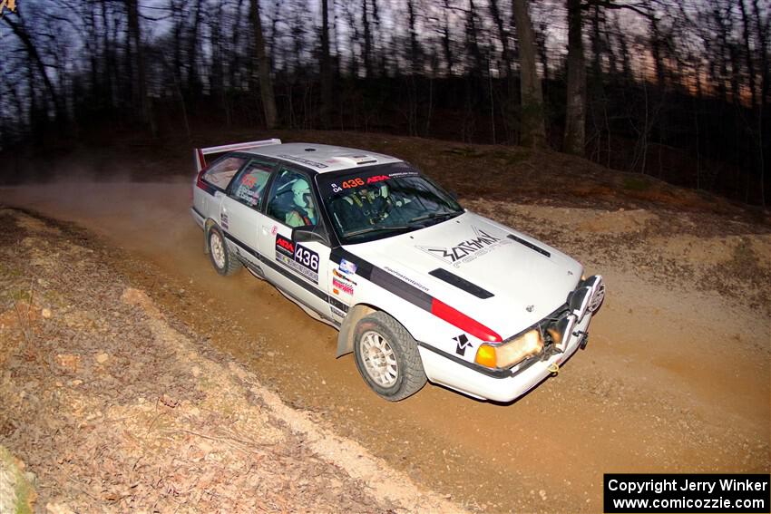 Drew Carlson / Cindi Carlson Audi 200 Avant Quattro on SS4, Hazel Creek II.