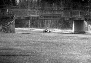 Larry Miller's Red Devil T-80 Formula 440 under the bridge