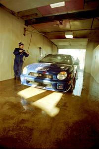 Peter Malaszuk / Darek Szerejko Subaru WRX before the event.