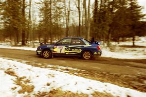 Mark Lovell / Steve Turvey Subaru WRX on SS2, Ranch I.