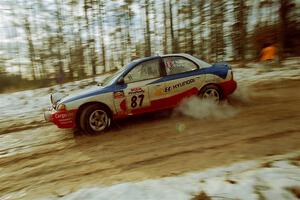 Frank Sprongl / Dan Sprongl Hyundai Elantra on SS2, Ranch I.