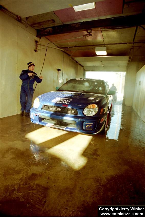 Peter Malaszuk / Darek Szerejko Subaru WRX before the event.