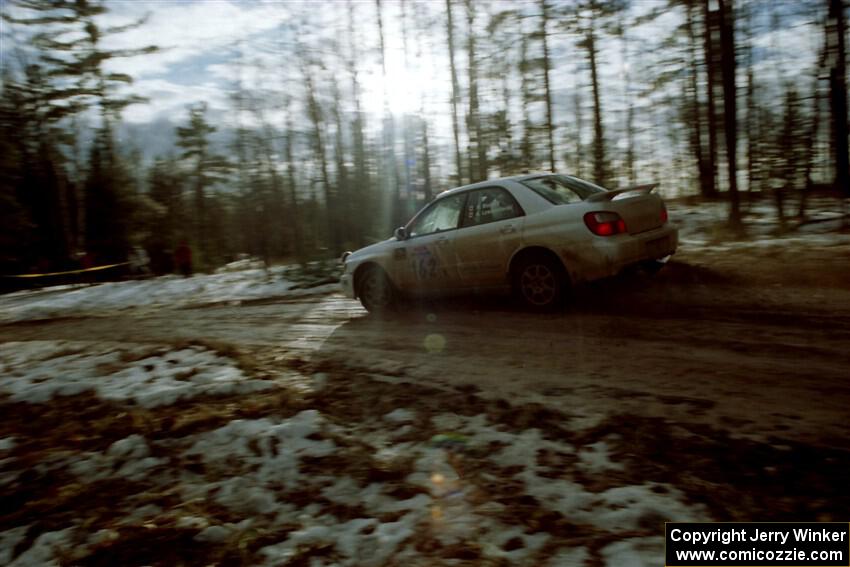 Pat Richard / Anne Lewandowski Subaru WRX on SS2, Ranch I.