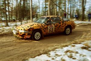 Doug Shepherd / Pete Gladysz Mitsubishi Eclipse on SS2, Ranch I, shortly after hitting a tree.