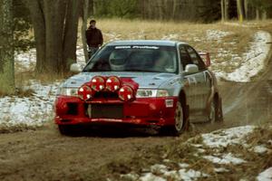 Mark Cox / Jim Gill Mitsubishi Lancer Evo VI on SS2, Ranch I.