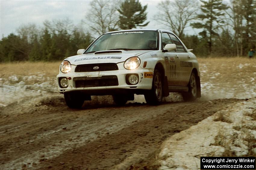 Saulius Ramanavicius / Antanas Ramanauskas Subaru WRX on SS2, Ranch I.