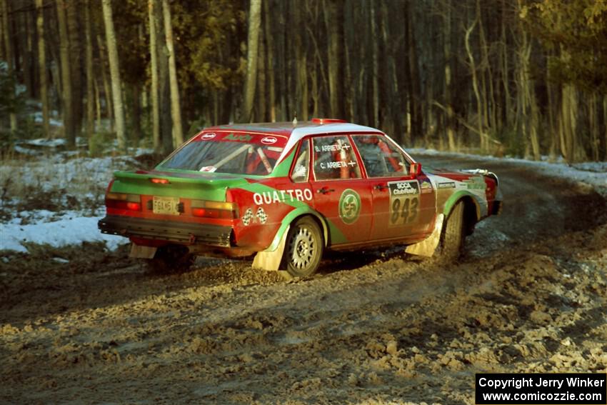 Carlos Arrieta, Sr. / Belen Arrieta Audi 4000 Quattro on SS2, Ranch I.