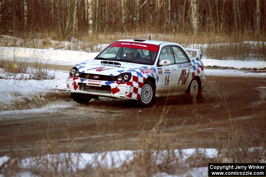 David Higgins / Calvin Cooledge Subaru WRX on SS7, Black River.