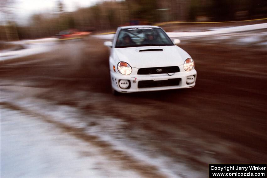 Pat Richard / Anne Lewandowski Subaru WRX on SS7, Black River.