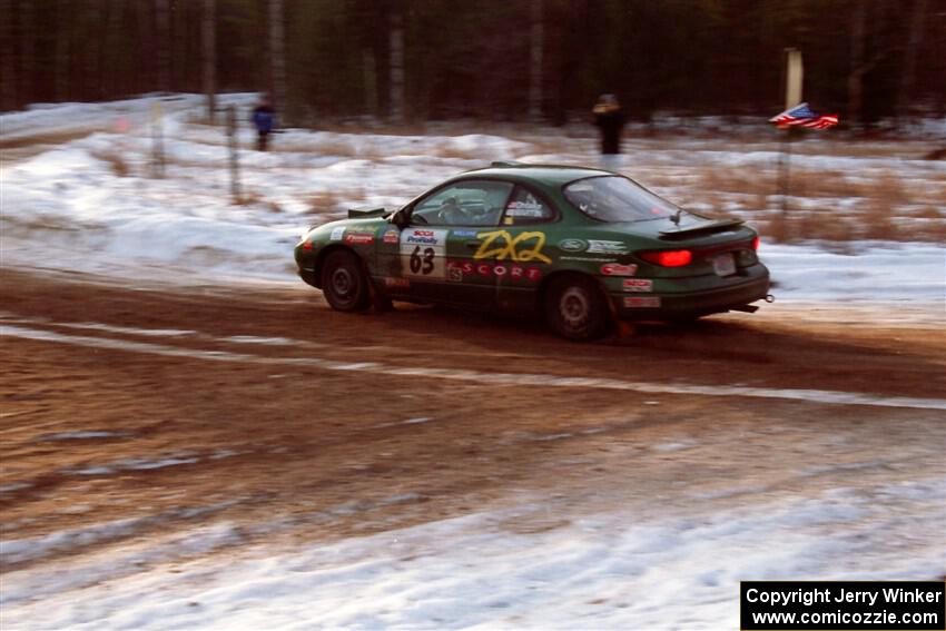Tad Ohtake / Bob Martin Ford Escort ZX2 on SS7, Black River.