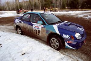 Peter Malaszuk / Darek Szerejko Subaru WRX on SS7, Black River.