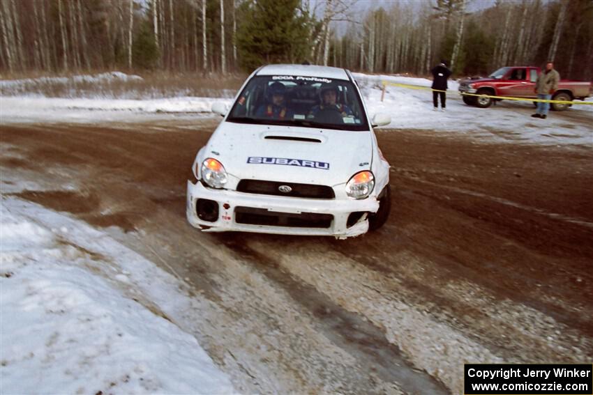 Jason Rivas / Ole Holter Subaru WRX on SS7, Black River.