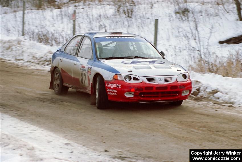 Frank Sprongl / Dan Sprongl Hyundai Elantra on SS9, Camp 8.