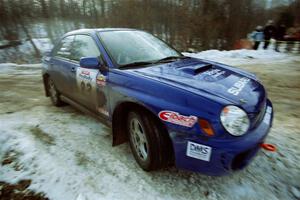 Mark Utecht / Jeff Secor Subaru WRX on SS9, Camp 8.