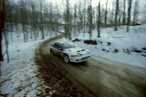 Chris Gilligan / Joe Petersen Mistubishi Eclipse GSX on SS9, Camp 8.