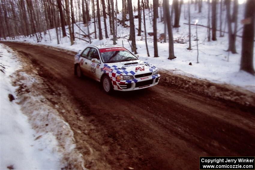 Peter Workum / Ed Wahl Subaru WRX on SS9, Camp 8.