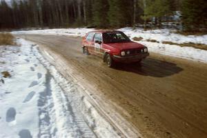 J.B. Niday / Al Kintigh VW GTI on SS10, Camp 30.
