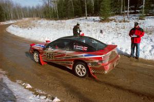 Mike Cienkosz / Yurek Cienkosz Mitsubishi Eclipse leaves the start of SS10, Camp 30.
