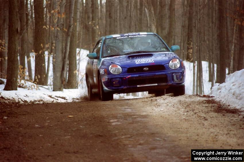 Peter Malaszuk / Darek Szerejko Subaru WRX on SS9, Camp 8.