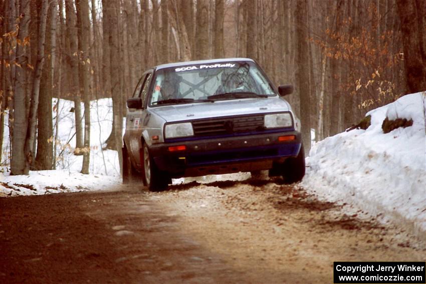 Chris Whiteman / Mike Paulin VW GTI on SS9, Camp 8.