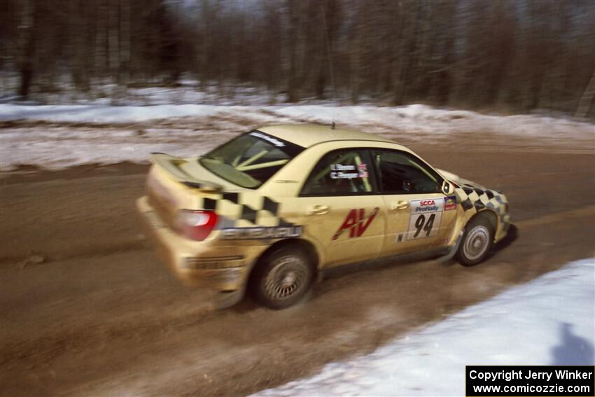 Craig Peeper / Ian Bevan Subaru WRX on SS10, Camp 30.