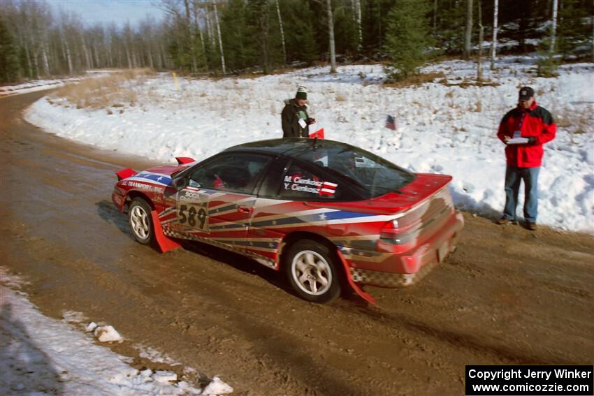 Mike Cienkosz / Yurek Cienkosz Mitsubishi Eclipse leaves the start of SS10, Camp 30.