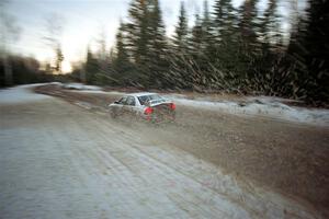 Pete Lahm / Frank Cunningham Mitsubishi Lancer Evo IV on SS14, Meaford.