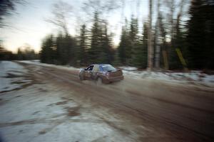 Mark Utecht / Jeff Secor Subaru WRX on SS14, Meaford.