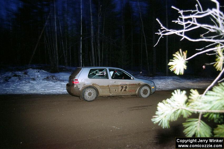 Jon Hamilton / Ken Sabo VW Golf TDi on SS16, Thunder River.