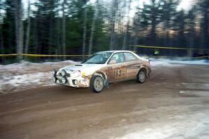 Pat Richard / Anne Lewandowski Subaru WRX on SS16, Thunder River.