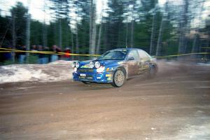 Ramana Lagemann / Mike Kidd Subaru WRX on SS16, Thunder River.