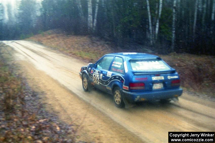 Chris Huntington / Andy Mohrlant Mazda 323GTX on SS1, East Steamboat.