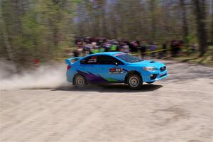 Jamey Randall / Andrew Rausch Subaru WRX on SS1, Steamboat I.