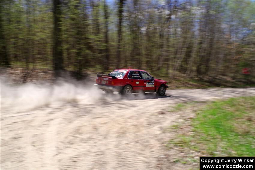 Levi Johnson / Griffin Johnson BMW 325e on SS1, Steamboat I.