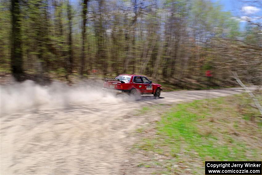 Levi Johnson / Griffin Johnson BMW 325e on SS1, Steamboat I.