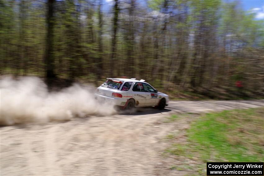 Aidan Hicks / John Hicks Subaru Impreza Wagon on SS1, Steamboat I.