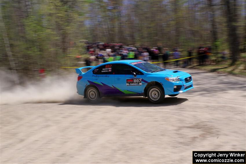 Jamey Randall / Andrew Rausch Subaru WRX on SS1, Steamboat I.