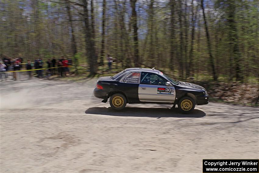 Travis Mattonen / Anikka Nykanen Subaru Impreza on SS1, Steamboat I.