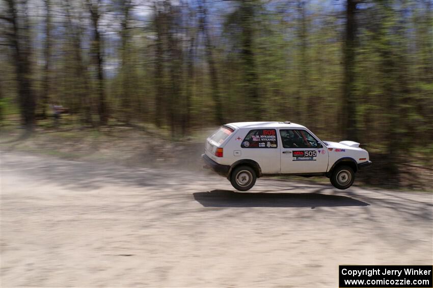Josh Nykanen / Matt Nykanen VW GTI on SS1, Steamboat I.