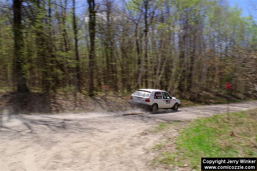 Josh Nykanen / Matt Nykanen VW GTI on SS1, Steamboat I.