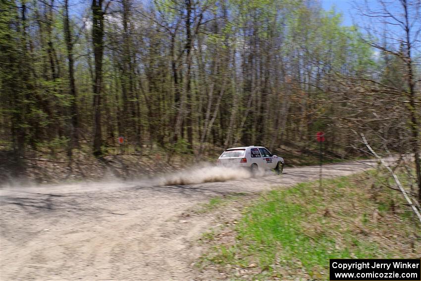 Josh Nykanen / Matt Nykanen VW GTI on SS1, Steamboat I.