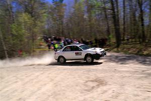Josh Kemp / Danielle Kemp Subaru WRX on SS1, Steamboat I.